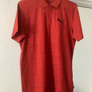 Puma Men's Vibrant Red Polo Shirt NWOT Size Small